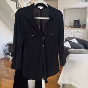 Black Button-Up Shirt